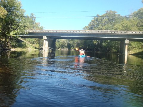 paddling Santa Fe River, US 27 to Poe Spring ,kayak, canoe