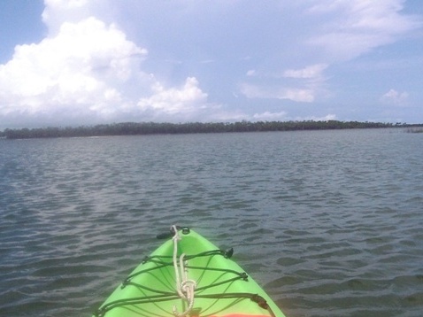 paddling on Apalachicola Bay